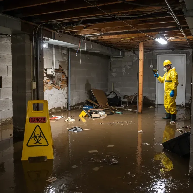 Flooded Basement Electrical Hazard in Wadena County, MN Property